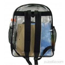 Heavy Duty Clear Backpack See Through Daypack Student Transparent Bookbag Black 564832240